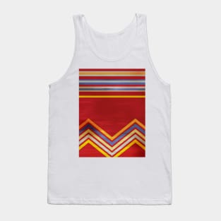 Stripes and Chevrons Ethnic Pattern Tank Top